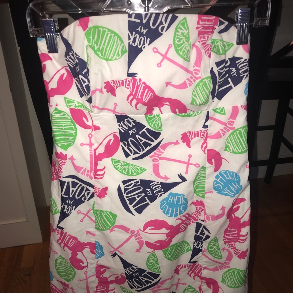 Strapless Lilly Pulitzer dress. - Picture 2 of 4